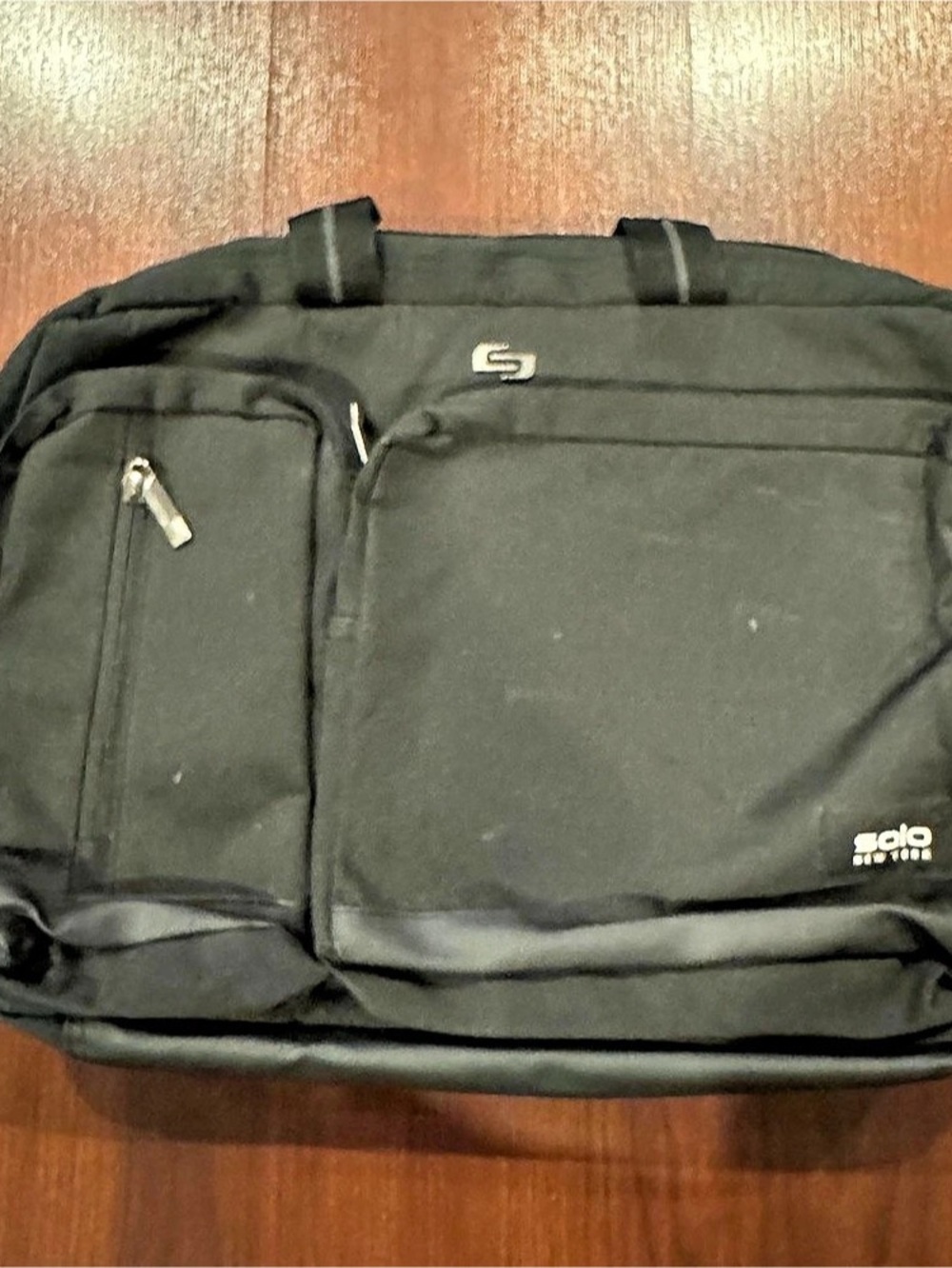 Solo New York Black Satchel Bag/ Backpack